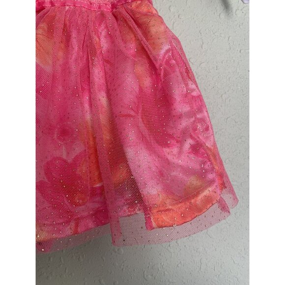 DDG Darlings Romper Sleeveless Dress Sz 3-6 Months Pink Coral Sparkle - Picture 3 of 6